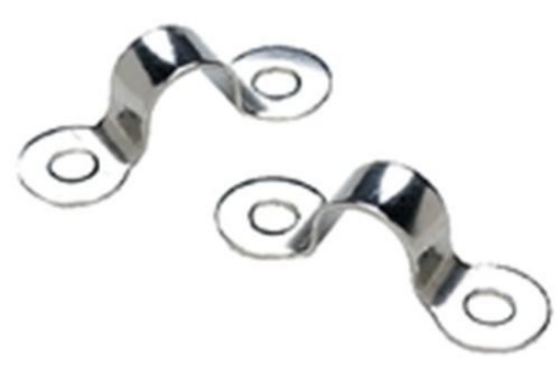 Picture of ATTWOOD MARI 28801 Seachoice Stainless Steel 1-5/8 in. L x 3/8 in. W Eye Straps 2 pk (EA)