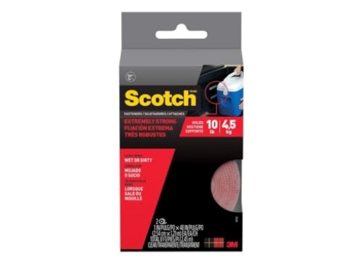 Picture of Scotch-Brite RF6740 Scotch Extreme Fasteners, 1" X 4 Ft, Clear, 2/Pack (PK-2-EA)