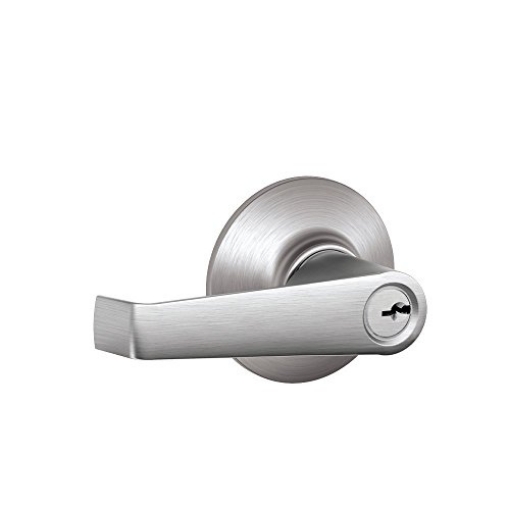 Picture of Ingersoll Rand F80CSVELA626 Schlage F80CSSK V ELA 626 Elan Light Commercial Keyed Storeroom Lever, Satin Chrome (EA)