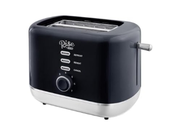 Picture of STOREBOUND LLC RTT200GBBK06 RISE BY DASH Plastic Black 2 Slot Toaster 7.4 in. H X 7.2 in. W X 11.1 in. D (EA)