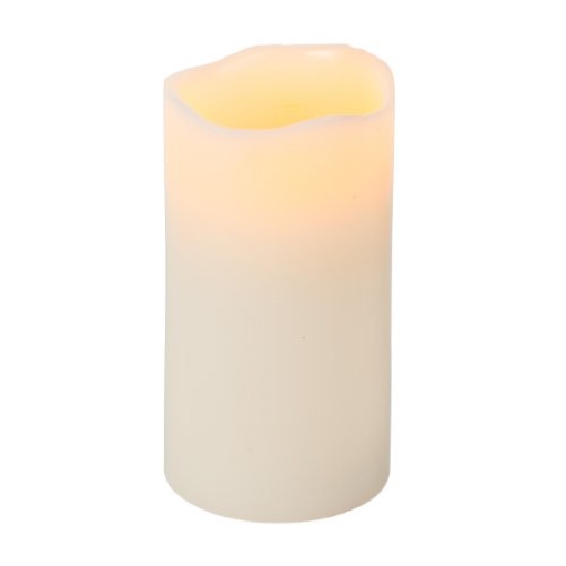 Picture of EVERLASTING GLOW 33076 Everlasting Glow LED Wax Candle with Timer, Bisque Color, Vanilla Scent, 3" x 6" (EA)
