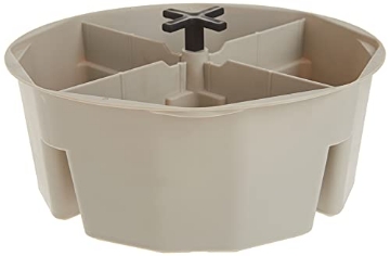 Picture of CLC 1154 Custom Leathercraft1154 4-Inch High, Full-Round Bucket Tray,Cream White (EA)