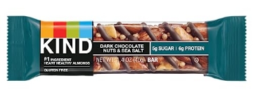 Picture of KIND Healthy Snacks 17851 Kind Dark Chocolate Nuts and Sea Salt bar, 1.4 Ounce (BX-12-EA)