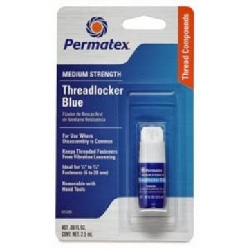 Picture of Permatex 24206 Itw Global Brands 24206 Threadlocker Blue, Medium-Strength, 2.5-mL Bottle - Quantity 6 (PK-6-EA)