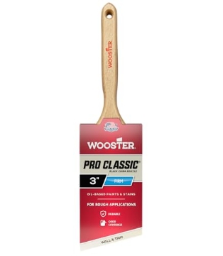 Picture of WOOSTER Z1293-3 Wooster Z1293-3 Pro Classic Black China Bristle Angle Sash Paintbrush 3" (EA)