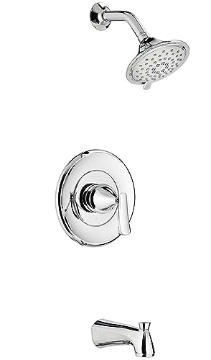 Picture of American Standard 7413508.295 American Standard 7413508.002 Chatfield Single-Handle Tub/Shower Trim Kit with 3-Function Showerhead 1.8 GPM, Polished Chrome (EA)