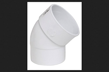 Picture of Nds 3P03ST Plastic Trends 3 in. Hub x 3 in. Dia. Spigot PVC Elbow (EA)