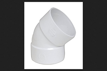 Picture of PLASTIC TRENDS 4P03 Plastic Trends 4 in. Hub x 4 in. Dia. Hub PVC Elbow (EA)