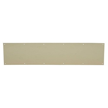 Picture of Ingersoll Rand SC8400PA3 6X34 Schlage Lock Company SC8400PA3 6X34 H.B. Ives Kick Plate 6 x 34" Bright Brass Finish Aluminum For Use On Wood Or Metal Doors (EA)