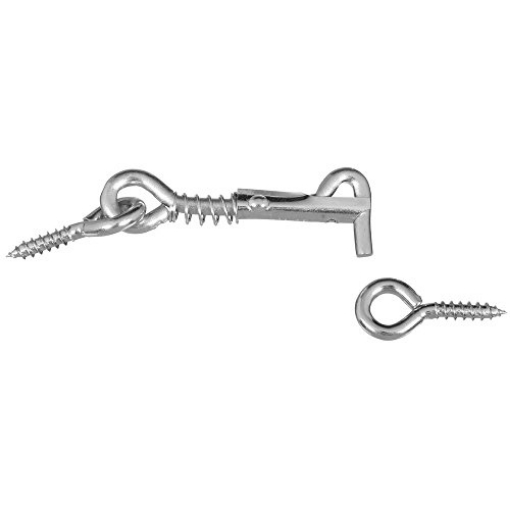 Picture of National/Spectrum Brands N170-738 National Hardware N170-738 V2002 Safety Hooks and Eyes in Zinc plated (EA)