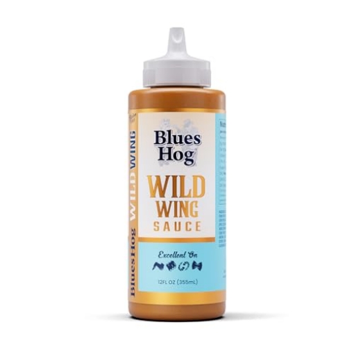 Picture of BLUES HOG LLC 70810 Blues Hog Wild Wing Sauce, Gluten-Free, Gourmet BBQ Sauce & Marinade, Made in the USA, 18.5 oz (EA)