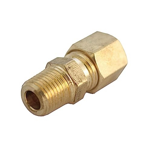 Picture of ACE TRADING - ZW 6JC120110701011 Homeplus+ 1/8 in. Compression X 1/8 in. D MPT Brass Connector (PK-5-EA)