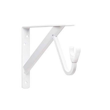 Picture of Knape & Vogt RP-0495-WT John Sterling - RP-0495-WT White Max Duty Shelf and Rod Bracket (EA)