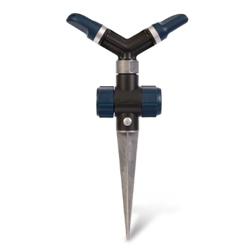 Picture of Gilmour 813423-1002 Gilmour Adjustable Spinning Sprinkler with Spike Base, Whirling Sprinkler Head for 360 Degree Coverage in Flower Beds and Vegetable Gardens (EA)
