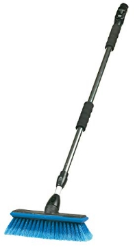 Picture of Carrand Accessories 93089A Carrand 93089 Flow-Thru 10" Wash Brush with 68" Aluminum Extension Pole , Black (EA)
