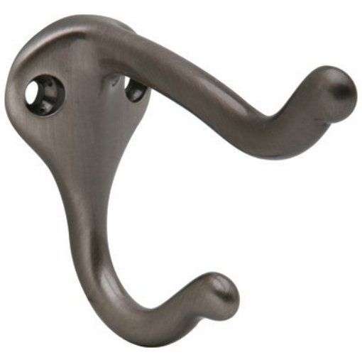 Picture of Ingersoll Rand SPS571MB-620 Schlage 1-3/4 in. L Pewter Brass Medium Coat and Hat Hook 1 pk (EA)