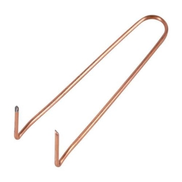 Picture of CRAMIK ENTERPRISES 550-2 0.5 in. Wire Pipe Carbon Steel Hook - Copper Plated (EA)