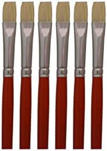 Picture of WOOSTER F1622-4 Wooster Oil Brights 0 in. W Flat Artist Paint Brush6 (PK-6-EA)