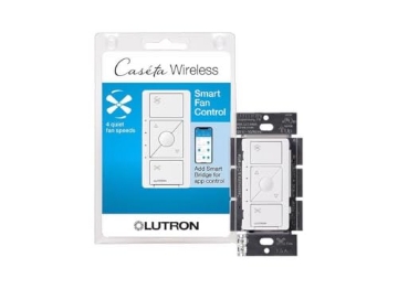 Picture of LUTRON ELECTRONICS CO PD-FSQN-WH-R Lutron PD-FSQN Caseta Wireless Smart Fan Speed Control (EA)
