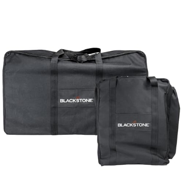 Picture of Blackstone 1730 Blackstone Signature Tailgater Combo Carry Bag Set – Griddle Cover & Carry Bag - 600 D Polyester Heavy Duty Water Resistant Weather Resistant High Impact Resin - Blackstone Accessories - Black - 1730 (EA)