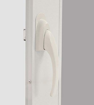 Picture of LARSON MANUFACTURING CO CH4010301 Larson Certified Storm Door White Lift Lever Euro Latch, Storm Door Handle Replacement for Metal, Wood, or Vinyl Doors (EA)