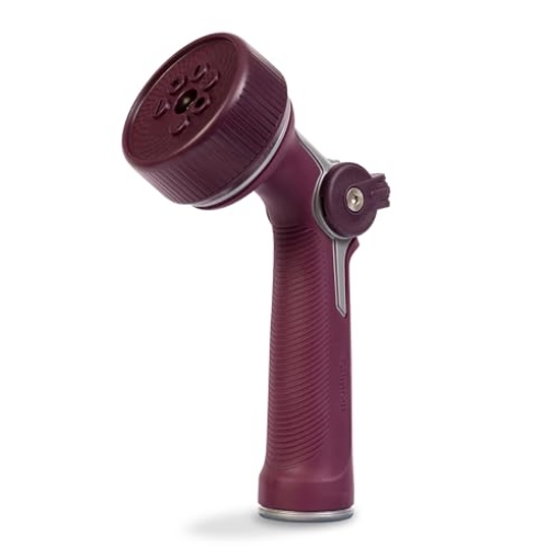 Picture of Gilmour 813762-1004 Gilmour Medium Duty Garden Hose Nozzle with 7 Adjustable Spray Patterns, Water Hose Nozzle for Watering Garden or Lawn, Eggplant (EA)