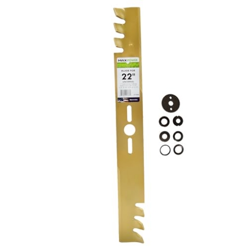 Picture of Maxpower 331982S MaxPower 331982B 22-Inch Universal Gold Metal Mulching Blade (PK-5-EA)