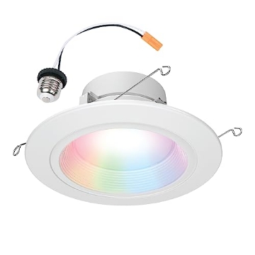 Picture of Cooper Group RL56069WZRGB HALO 5/6" Smart Wi-Fi Recessed LED Light Powered by WiZ Pro, Dimmable Full Color w/ SpaceSense® Motion, Smart Home Ready - RL56069WZRGBWWHR (EA)