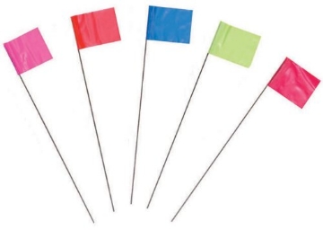 Picture of CH Hanson 15067 Stake Flags-15" Staff, Lime Fluorescent 10Pcs. (EA)