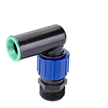 Picture of Rain Drip R335CT Raindrip R335CT, Sprinkler Riser Adapter, Multi-Inlet X 1/2-Inch Tubing, Swivel Elbow, Drip Irrigation Fitting for Supply Tubing & Dripline, Black/Green (EA)