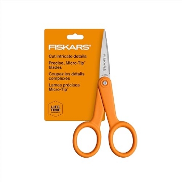 Picture of Fiskars Corporation 1069752 Fiskars 94817897J 94817797 Micro-Tip Scissors, 5 Inch, Orange (EA)