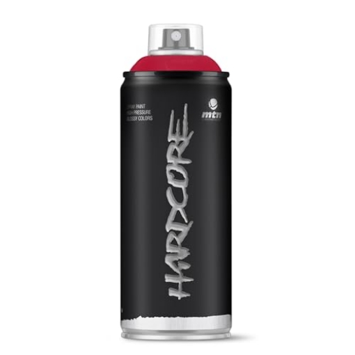 Picture of SPRAY PLANET USA INC EX014H0241 Montana Colors 1863661 11 oz Hardcore Gloss Spray Paint, Madrid Red - 6 per Pack (PK-6-EA)