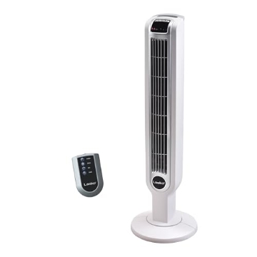 Picture of Lasko 2510 Lasko Oscillating Tower Fan with Remote Control, 3 Quiet Speeds, Timer for Bedroom, Kitchen, Office Use, White, 36" 2510 (EA)