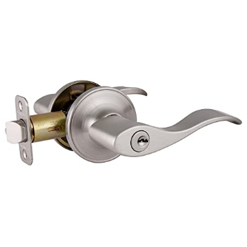 Picture of DHI CORP 700500 Design House 700500 Springdale Keyed Entry Door Lever Satin Nickel (EA)
