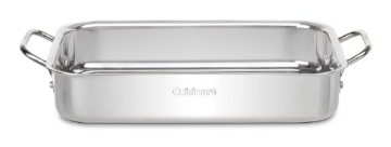 Picture of Cuisinart 7117-135 Cuisinart Chef's Classic Lasagna Pan Dw Safe 13-1/2" L X 9.25" W X 2.5" H Stainless Steel Gold Oven (EA)