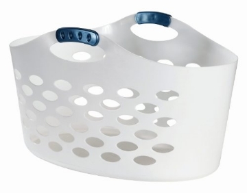 Picture of RUBBERMAID COMMERCIAL 2601 Rubbermaid White Plastic Laundry Basket (PK-6-EA)