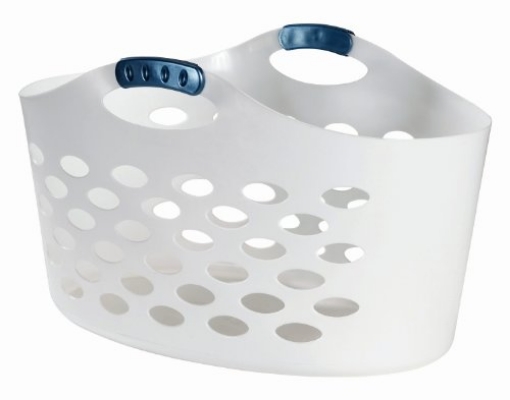 Picture of RUBBERMAID COMMERCIAL 2601 Rubbermaid White Plastic Laundry Basket (PK-6-EA)