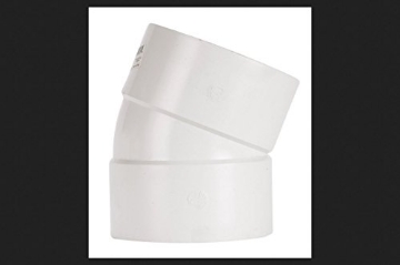 Picture of Nds 6P04 Plastic Trends 6 in. Hub x 6 in. Dia. Hub PVC Elbow (EA)