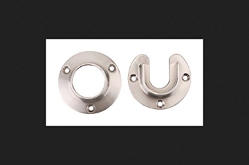 Picture of Knape & Vogt CD-0010-BN Knape & Vogt Pro HD 6-1/2 in. L x 1-5/16 in. Dia. Brushed Nickel Steel Rod Socket (PK-6-EA)