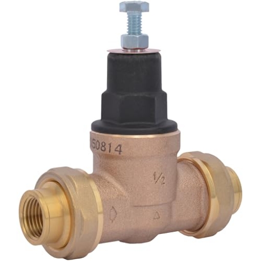 Picture of Cash Acme 23884-0045 Cash Acme 1/2 Inch EB45 Double Union Pressure Regulating Valve (PRV), 45 PSI, 23884-0045 (EA)