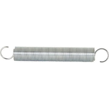 Picture of Prime SP 9628 Prime-Line SP 9628 Extension Spring, Spring Steel Construction, Nickel-Plated Finish, 0.105 GA x 1-1/16 In. x 7 In., Single Loop Open (Single Pack) (EA)