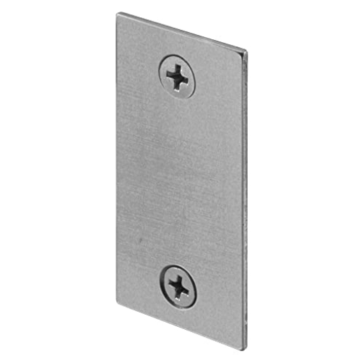 Picture of Prime U 9521 Prime-Line U 9521 Steel Door Edge Hole Filler Plate, 1-1/8 In., Gray Finish (Single Pack) (EA)
