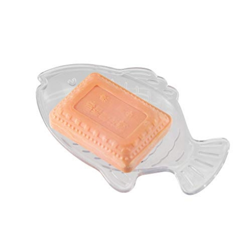 Picture of IDESIGN 31300 InterDesign Plastic Bar Soap Holder for Bathroom Shower - Fish, Clear (EA)