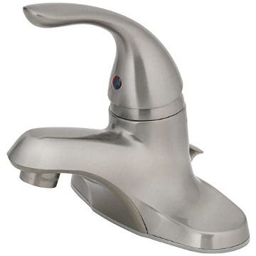 Picture of OakBrook 65480W-6204 OakBrook Coastal Brushed Nickel Single Handle Lavatory Pop-Up Faucet 4 in. (EA)