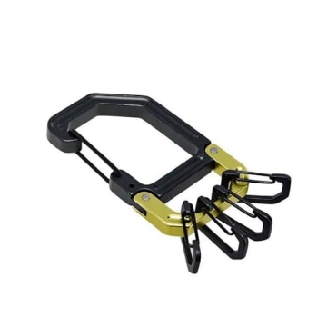 Picture of HILLMAN 9984919 Hillman Group RSC 5040526 Apex Carabiner Key Chain Black & Green (EA)