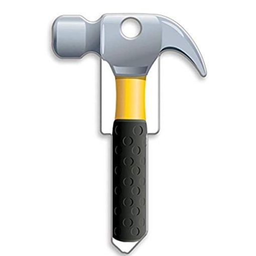 Picture of LUCKY LINE PRODUCTS INC B122S Lucky Line Key Shapes, Hammer, House Key Blank SC1, 1 Key (B122S) (PK-5-EA)