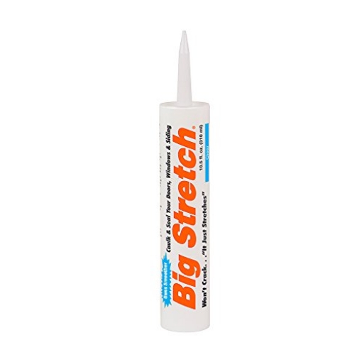Picture of SASHCO INC (SEALANTS) 10006 Sashco Big Stretch Acrylic Latex High Performance Caulking Sealant, 10.5 oz Cartridge, Clear (EA)