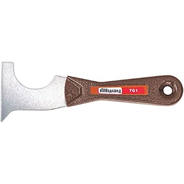 Picture of ALLWAY TOOLS INC TG1 Allway 5-in-1 4-1/2 in. W Steel Stiff Putty Knife - Case of: 1010 (PK-10-EA)