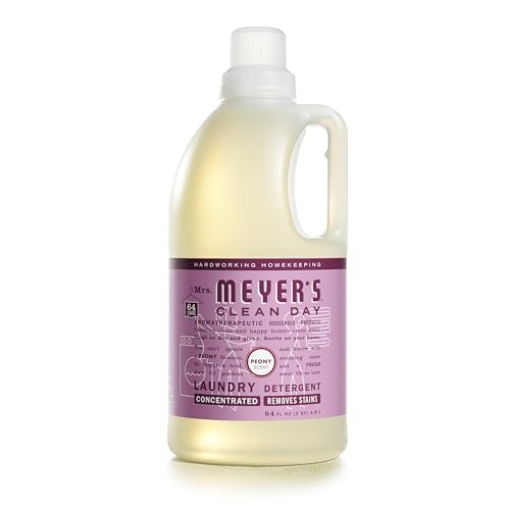 Picture of Mrs Meyers 11405 MRS. MEYER'S CLEAN DAY Liquid Laundry Detergent, Biodegradable Formula Infused with Essential Oils, Peony, 64 oz (64 Loads) (PK-6-EA)