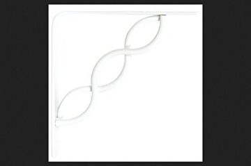 Picture of Knape & Vogt RP-0091-6WT John Sterling Scroll Shelf Bracket 6" X 6" White Boxed (PK-8-EA)